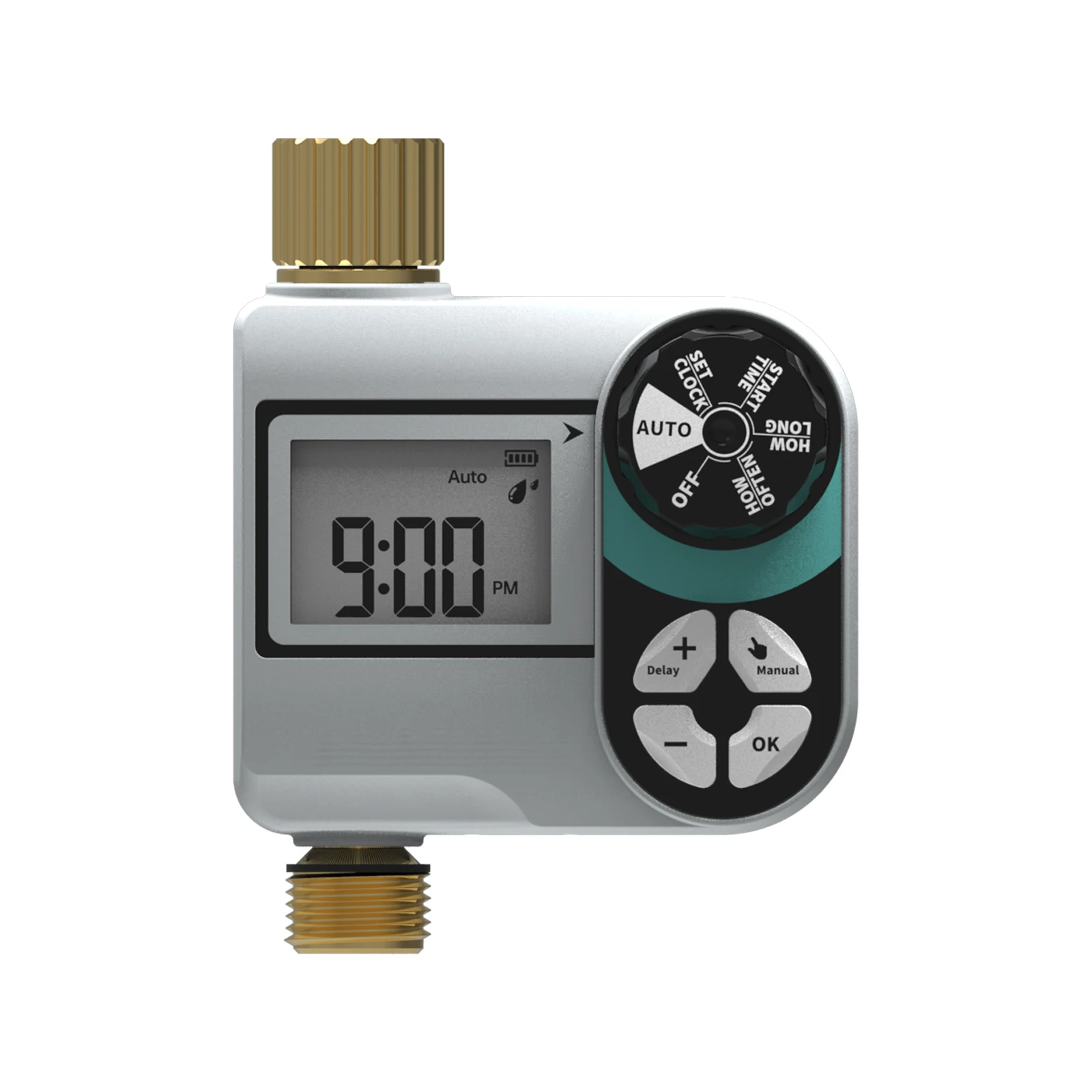 Water Timer Automatic Garden Irrigation Controller Brass Connector Hose