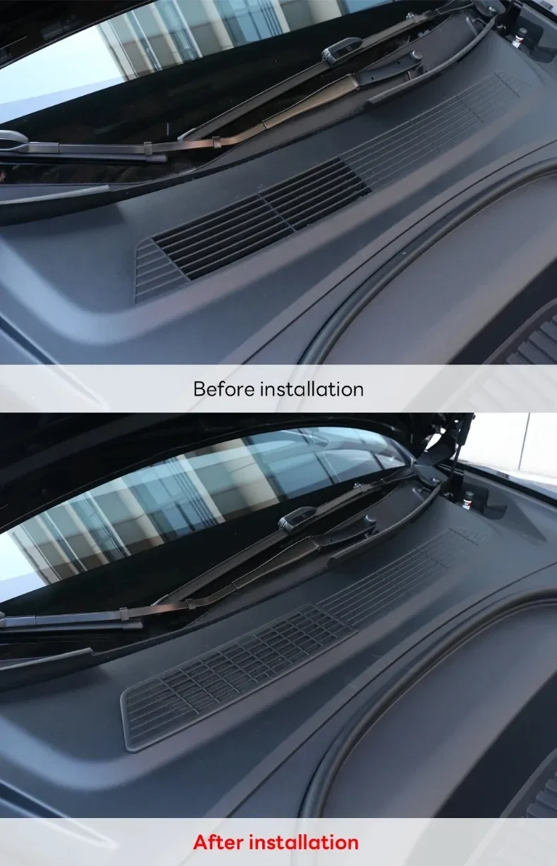 Für Tesla Model 3 Highland 2024-2020 2026 Luftstrom-Lüftungsabdeckung Einlassverkleidung Anti-Blockier-Prävention Einlass Anti-Insekten Zubehör – Detail 6