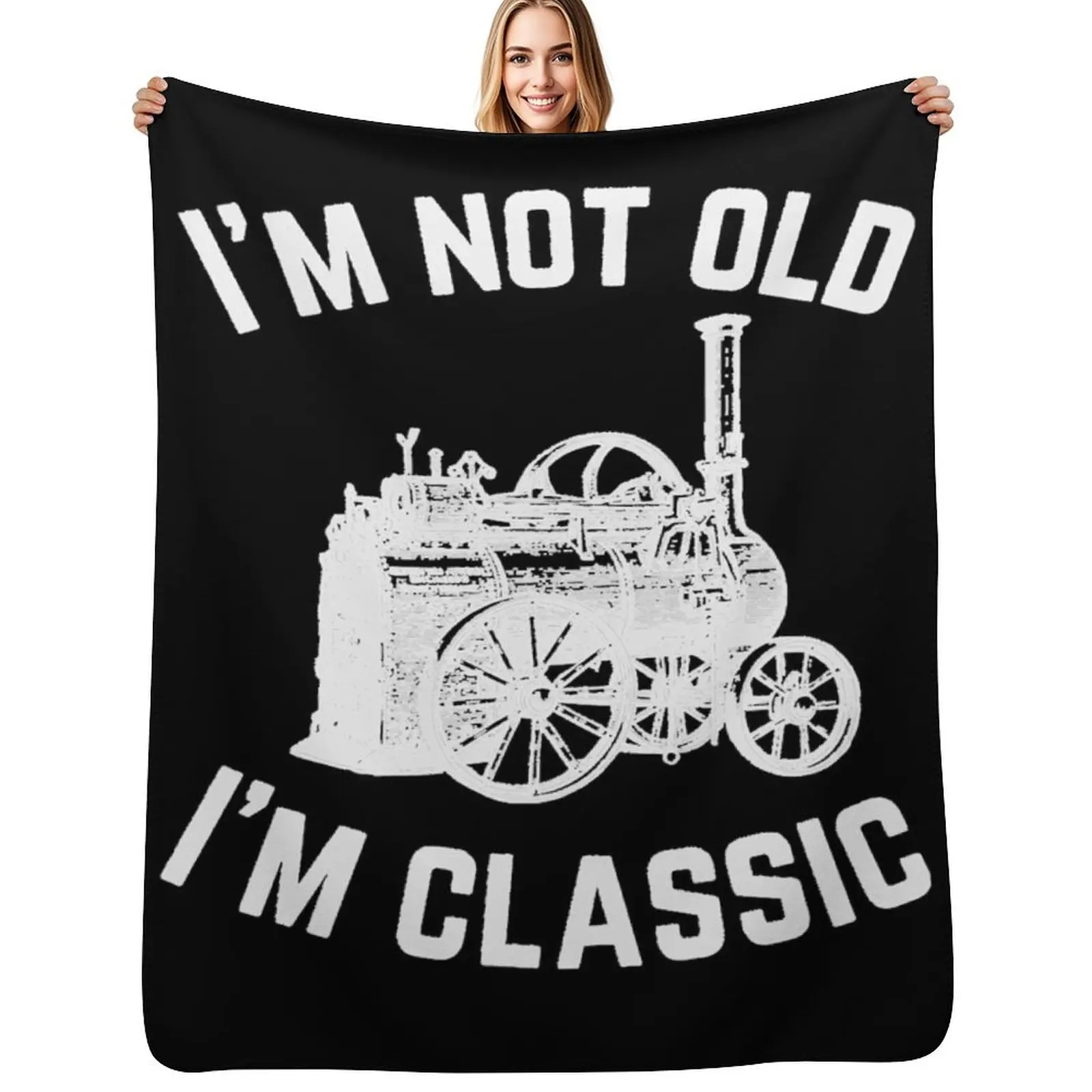 im not old im classic Essential Throw Blanket Outdoor Soft Blanket for Picnic Beach Camping