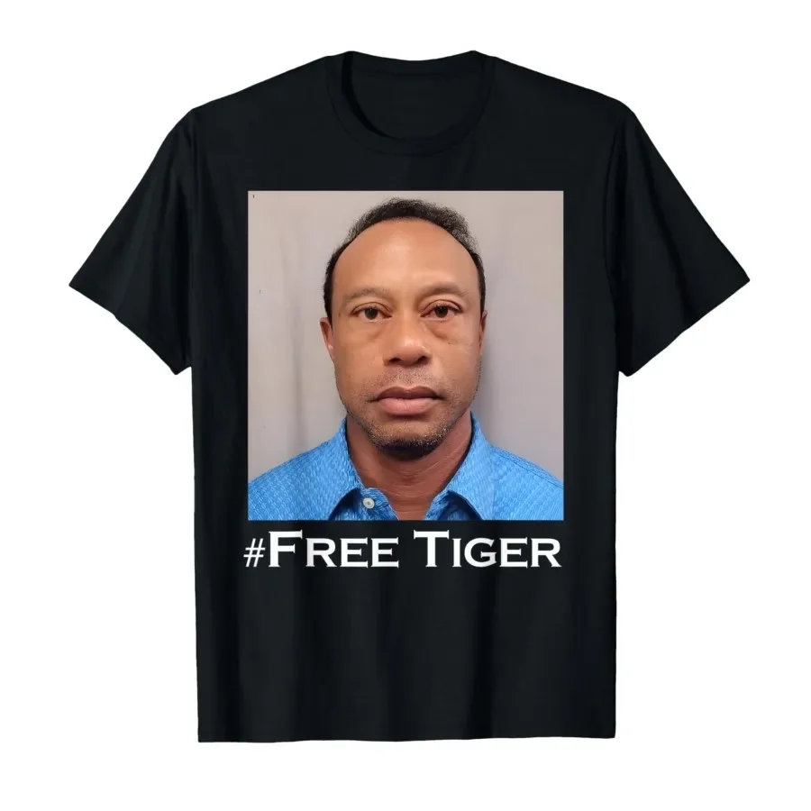 

Free Tiger Shirt Golf Goat Celebrity Sports Funny Meme T-shirt For Men Women 100% Cotton T Shirts Short Sleeve Tops 0403-1