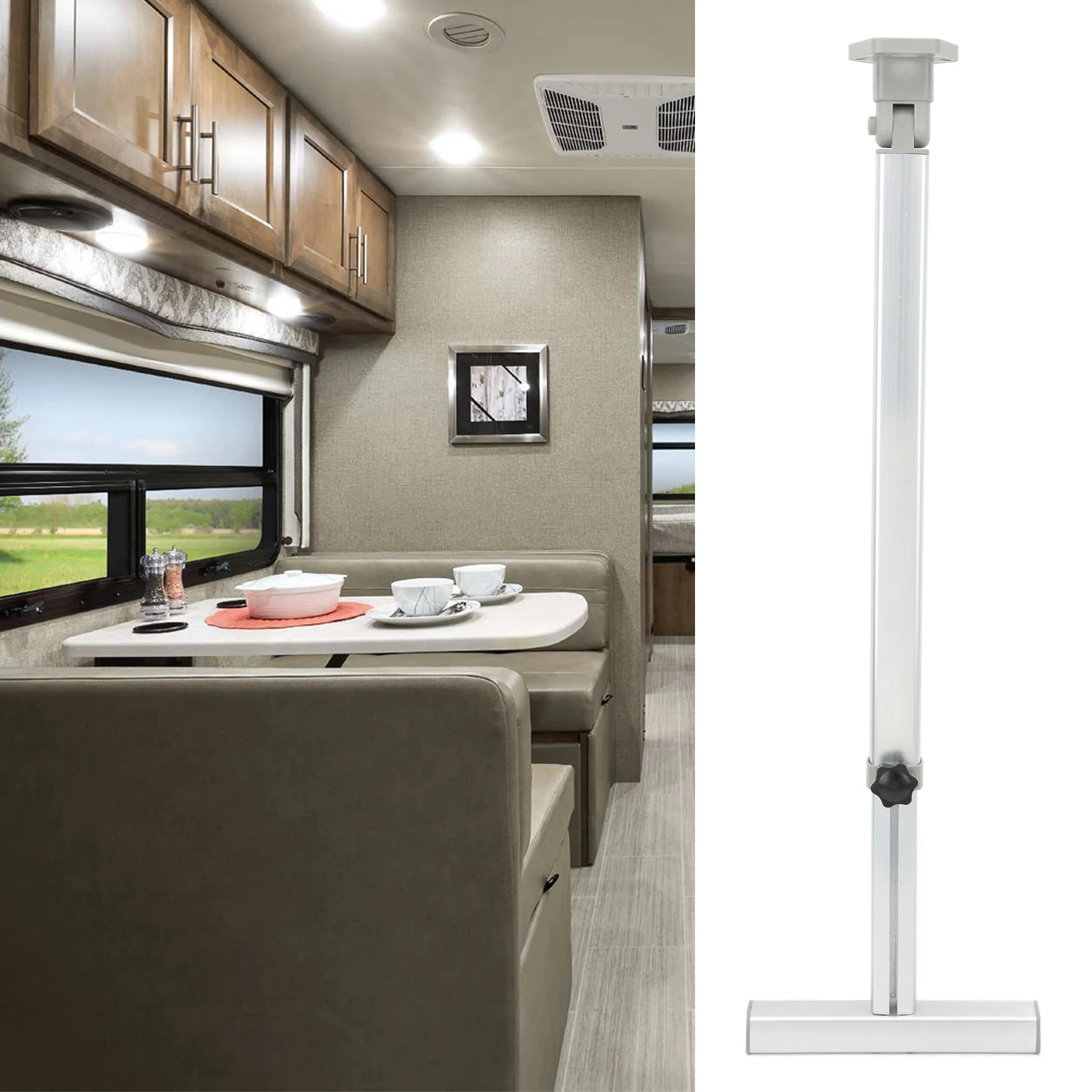 

Складная опора стола для автофургона, прочная опора от 590 до 775 мм, анодированная, сверхмощная, гибкая, регулируемая ножка стола для автофургонов для кемперов