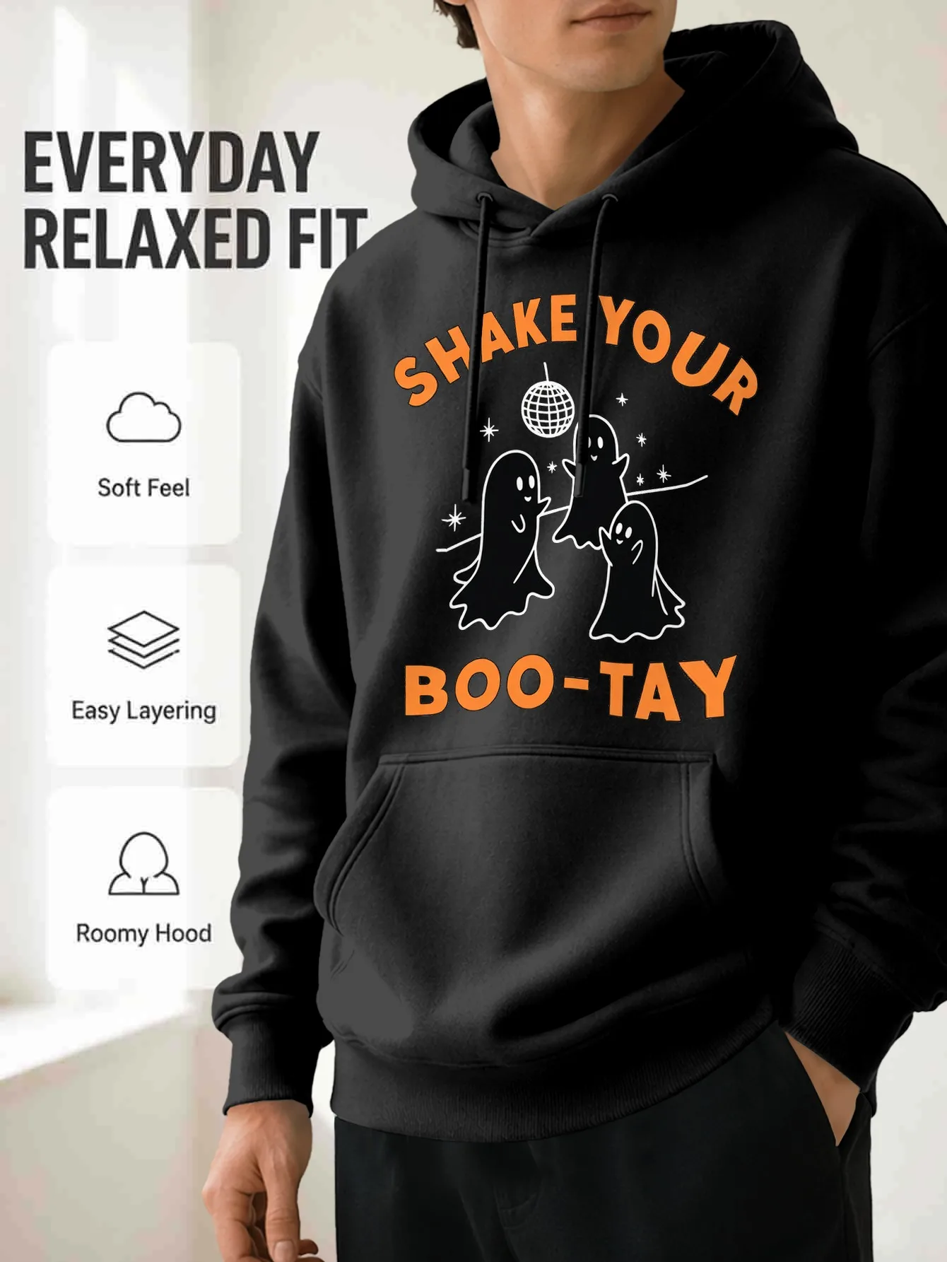 Men's Retro Disco Hoodie with 