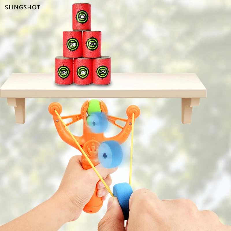 Children's Dinosaur Slingshot Toys Soft Bullet Launcher Parent-child Outdoor Sports Safety Shooting Game Kids Adult Party Gifts