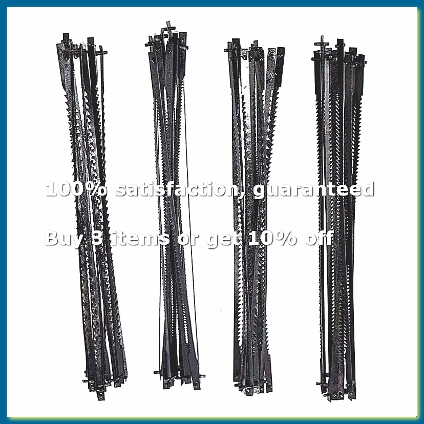 12Pcs 5 Inch Pinned Scroll Saw Blades TPI 10/15/18/24 Woodworking Tools for DIYers