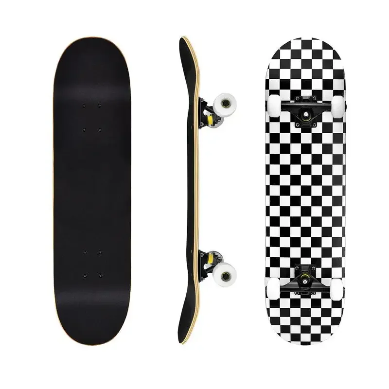 7-layer Complete Skateboard Concave &Tilt Skateboard Classical Tricks Skateboard 31x8 Inch For Adults Kids Teen Fingerboard