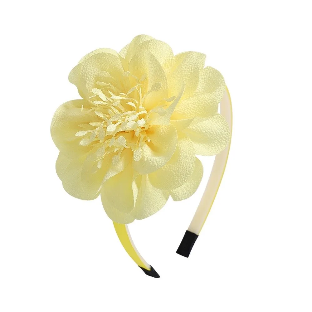 

Grosgrain Ribbon Big Flower Headband Princess Multi-Layers Hair Band Head Hoop Crown Headpiece Hairband Children Gifts