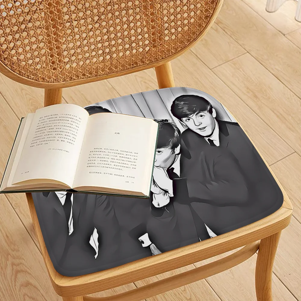 T-The-B-Beatles Rock Band Modern Minimalist Style Seat Pad Household Cushion Soft Plush Chair Mat Winter Office Bar Sofa Decor