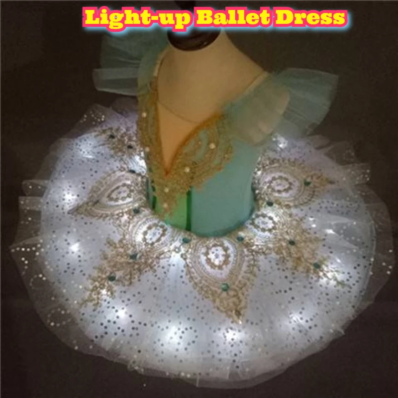Meninas ballet tutu saia cisne lago dança recital traje desempenho profissional tutu vestido inchado tule camada bailarina outfit