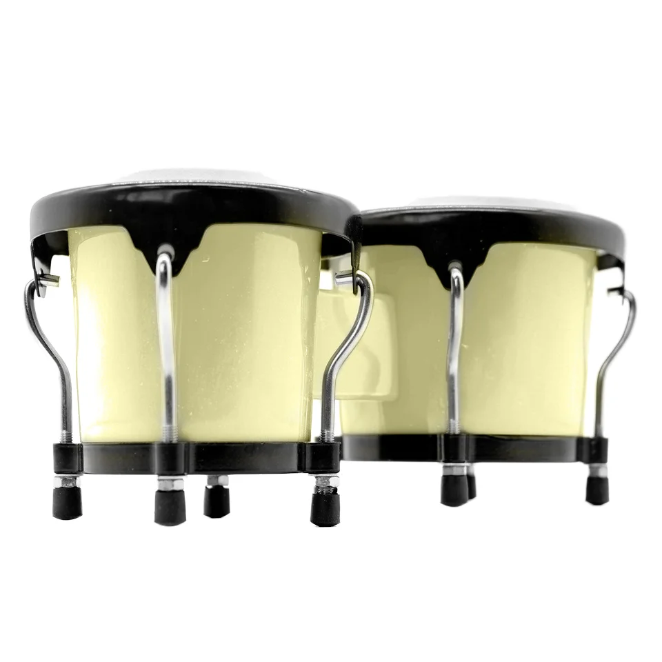 Mini Bongo Drum 8 Color Options Distinctive Beginners' Percussion Instrument With Sheepskin Drumhead Foldable