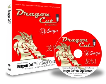 Saga cutting plotter software Dragon  for Contour cut professional versions pro