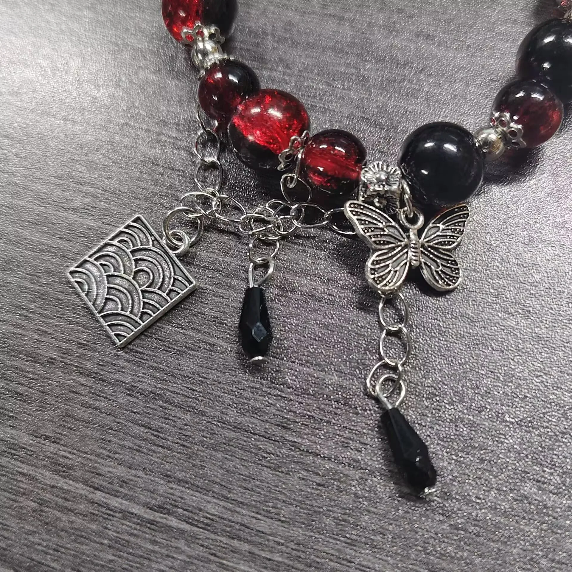 تيان غوان Ci فو سوار تأثيري شيه ليان هوا تشنغ السماء الرسمية نعمة عقد بحلية متدلية على شكل فراشة مطرز أساور تأثيري الهدايا