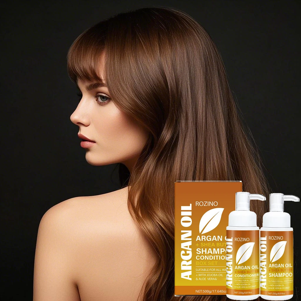 

500ml Moroccan Oil Argan Oil Shampoo And Conditioner Set With Keratin Moisturizing, Anti Frizz Hydrating For All Hair Types Care