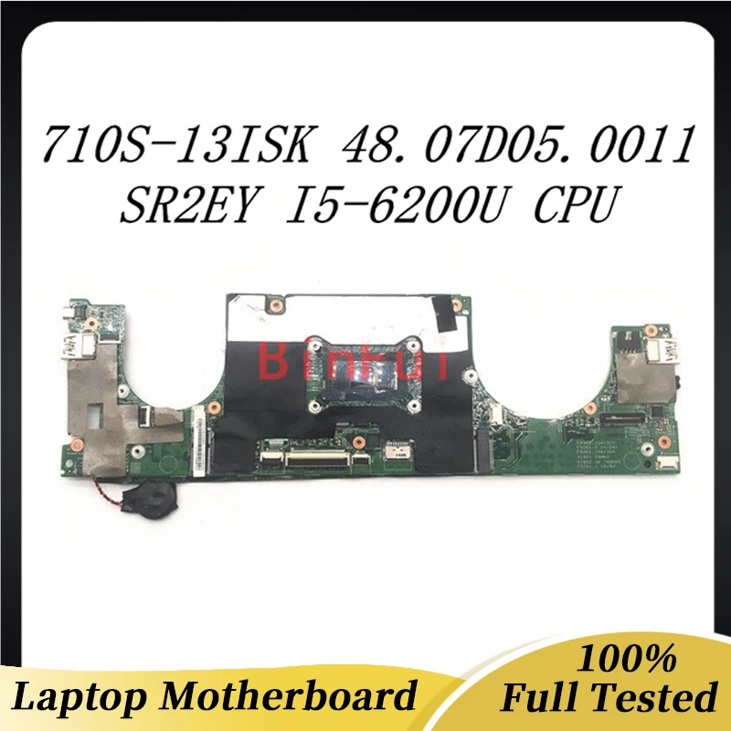 48.07D05.0011 Mainboard For Lenovo IdeaPad 710S-13ISK Laptop Motherboard 15238-1 With SR2EY I5-6200U CPU 100% Full Tested Good