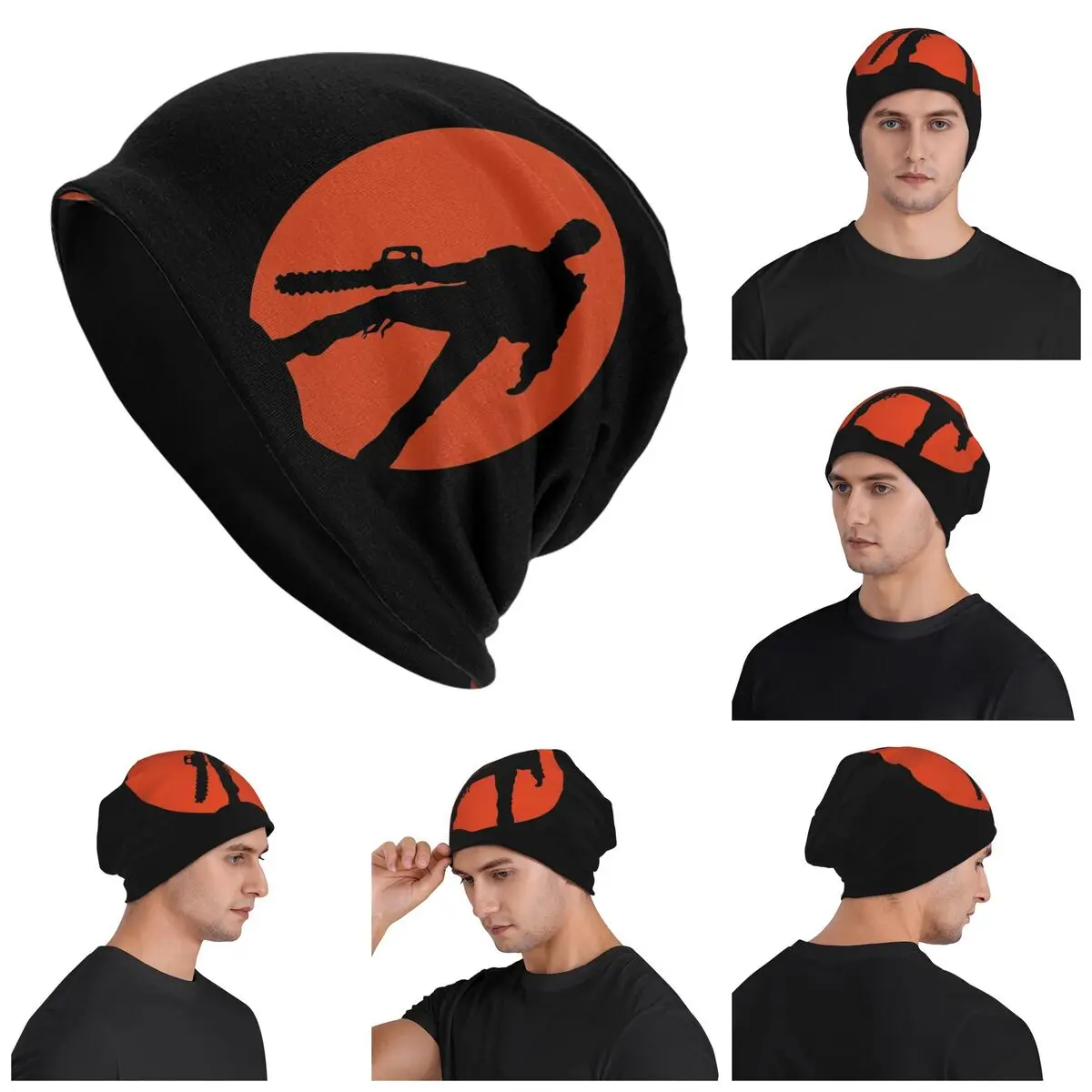 

Ash Vs The Evil Dead (Red) Warm Knitted Cap Hip Hop Bonnet Hat Autumn Winter Outdoor Beanies Hats for Men Women Adult