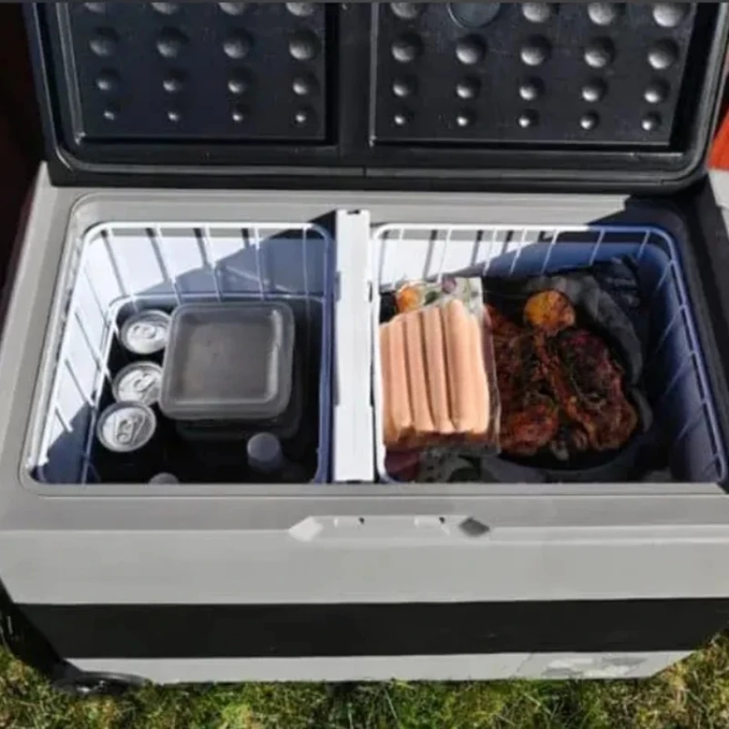 Sturdy Dual Zone Portable Car Fridge Freezer Compressor Cooler 12V 24V for Camping Overland Travel Parts