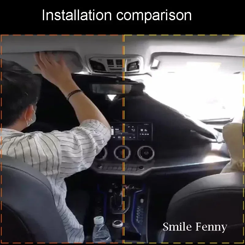 For Hongqi HS5 2019 2024 2025 Accessories Custom Car Front Windshield Sunshade Sun Visor Sunscreen Heat Insulation UV Block