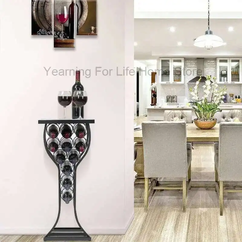 

Wine Refrigerator Nordic Cabinet Elegant Vintage Stands Full Kitchen Decoration Metal Storage Hanging Bar Accessories Drinks