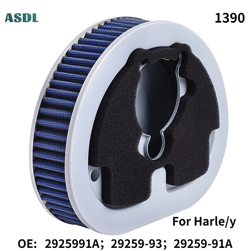 

1390 Motorcycle Air Filter Element fit For Harle/y Dyna Electra Tour Glide Road King Springer Softail Low Rider Heritage FLHT