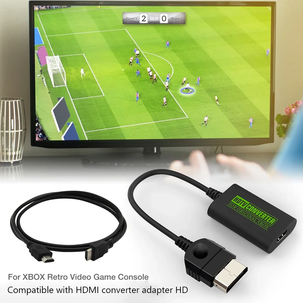 HD Link Cable Adapter Game Console Converter For Xbox to HDMI-Compatible Adapter for Classic Console Models 1080i 720p 480p 480i