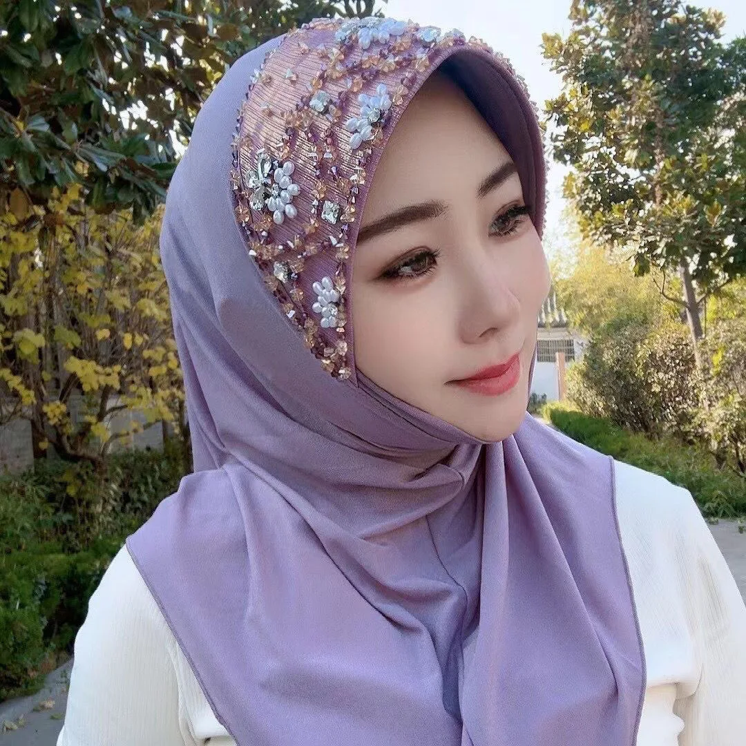 Malaysia Fashion New Musilm Women Easy Hijab Shawls Hats