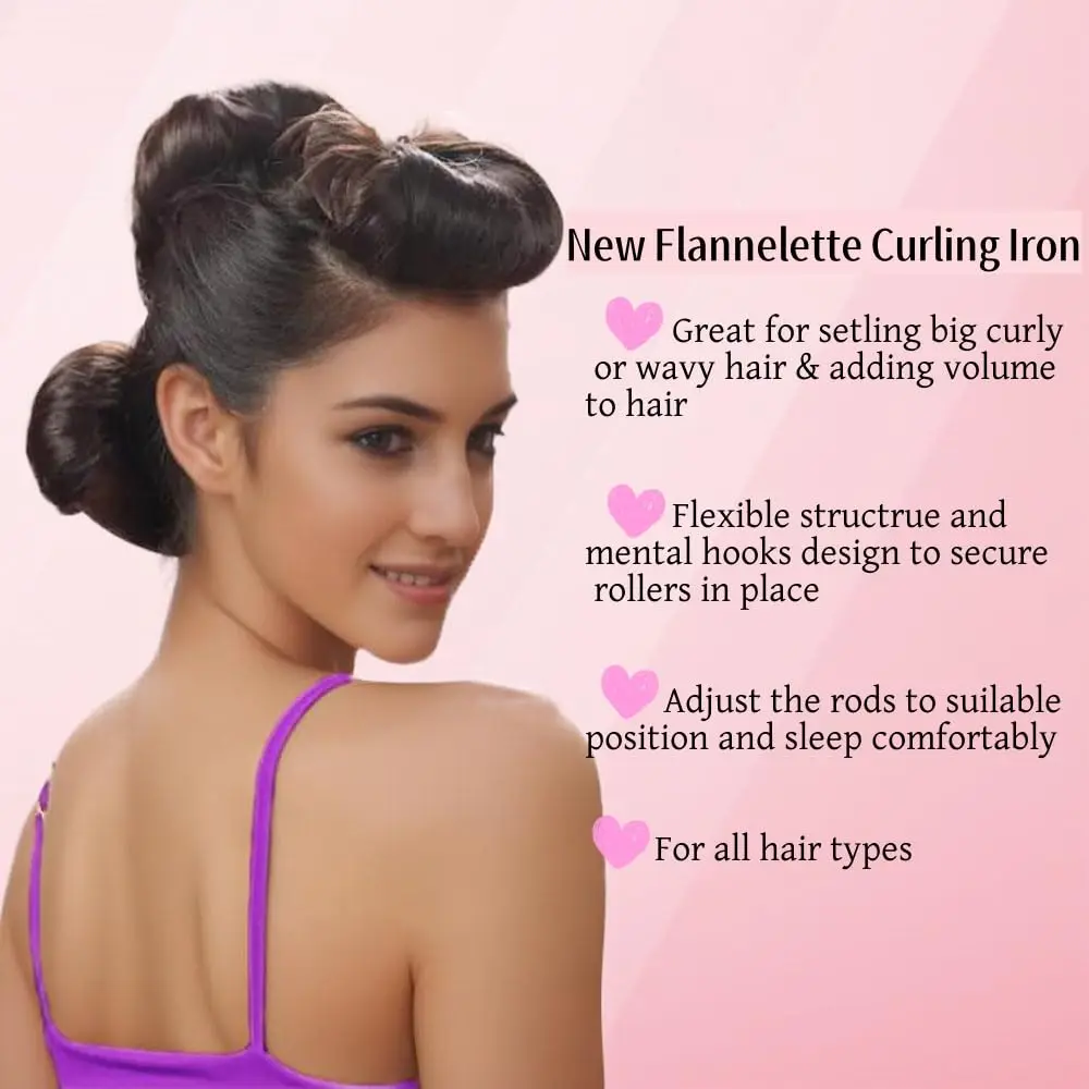 No Heat Curling Iron Rubber Sleeping Curly Soft Stick Overnight Curly Hair Styling Tool DIY Wavy Long Hair Medium Long Hair Set