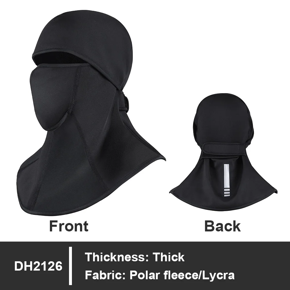 Thermal Fleece Balaclava Windproof Warm Full Face Mask Breathable Neck Cover for Motorcycle Ski MTB Cycling Run Outdoor Sports