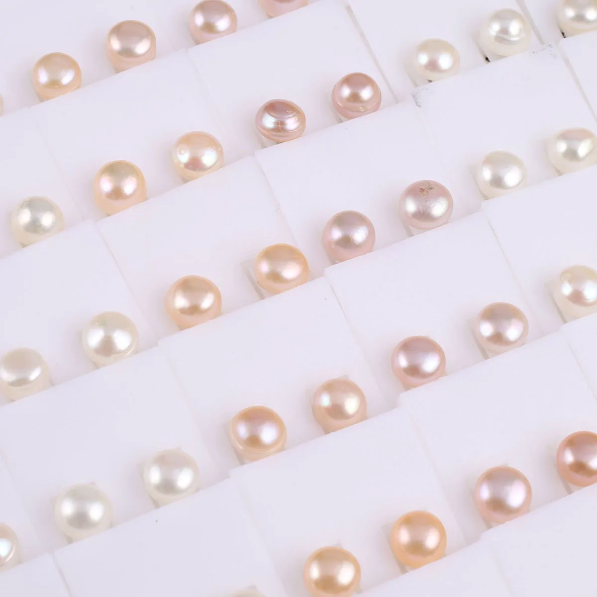 Natural Fresh Water Pearls with A Pair of Earrings Ball Shape Jewelry Accessories DIY Male Female Personality Decoration Gifts