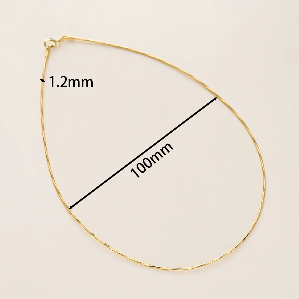 1 개/몫 18K 골드 컬러 도금 구리 골드 실버 목걸이 팔찌 DIY 팔찌 목걸이 쥬얼리 액세서리 만들기