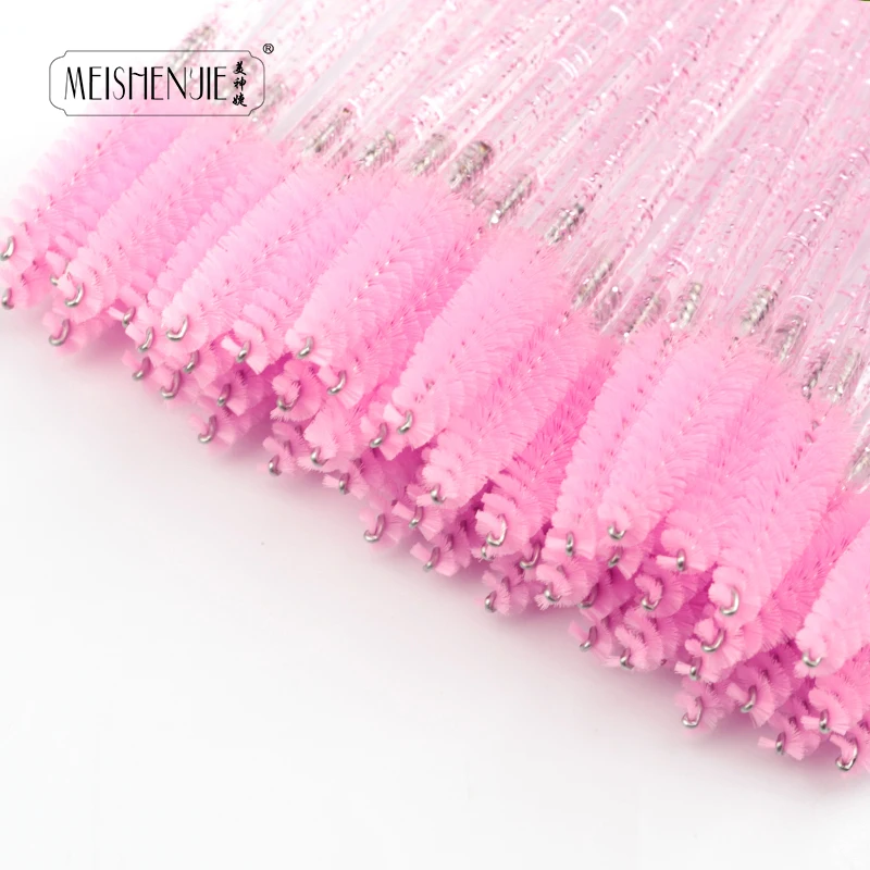 5/50 pcs Crystal Mascara Wands Eyelash Brush Spoolies for Eye Lash Extension Eyebrow and Makeup Crystal Makeup Tools