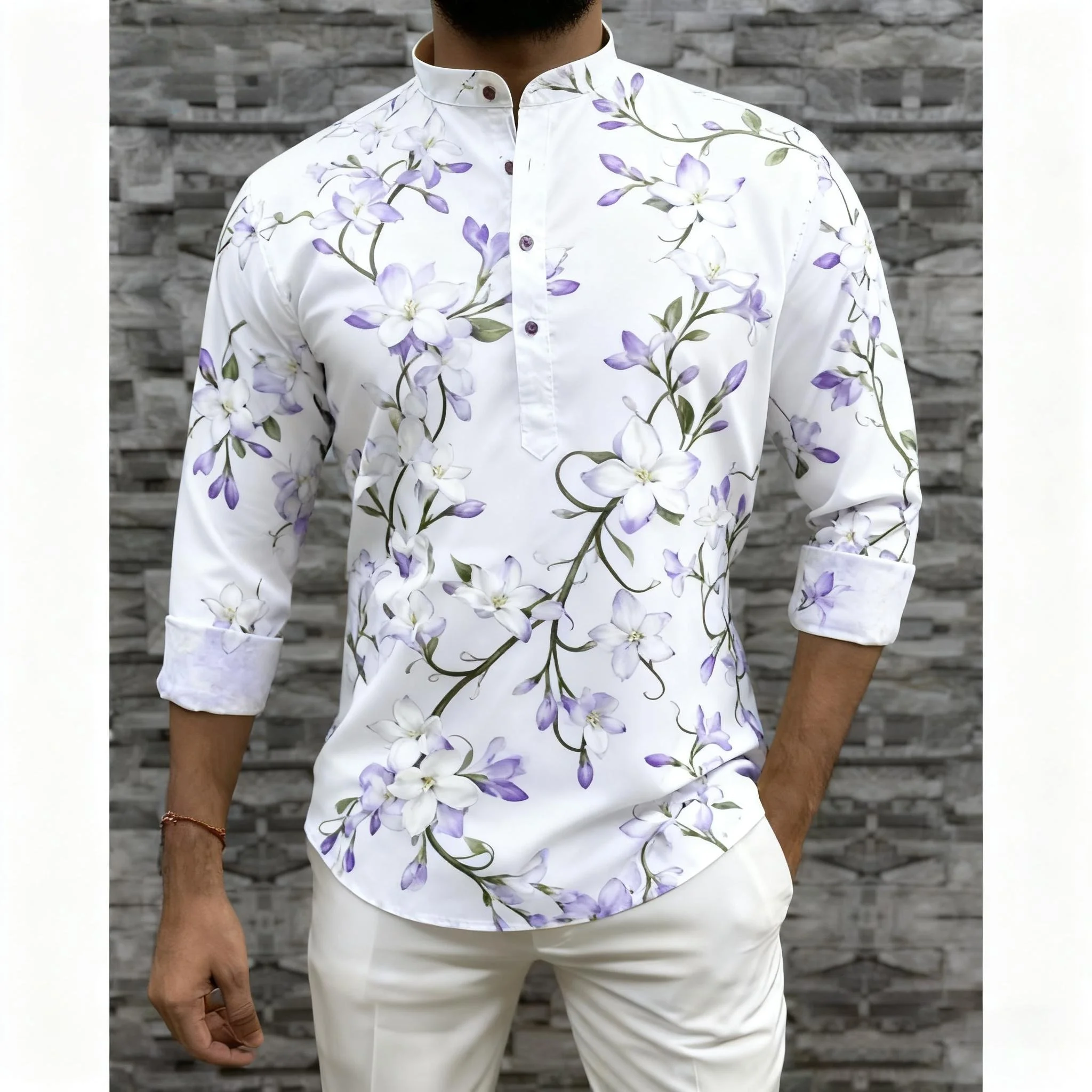 

Мусульманская рубашка с длинными рукавами 2026 Аман Абая Джубба Пакистан Мусульманская Саудовская Аравия Джеллаба Ислам Одежда Camisas Árabe Islam