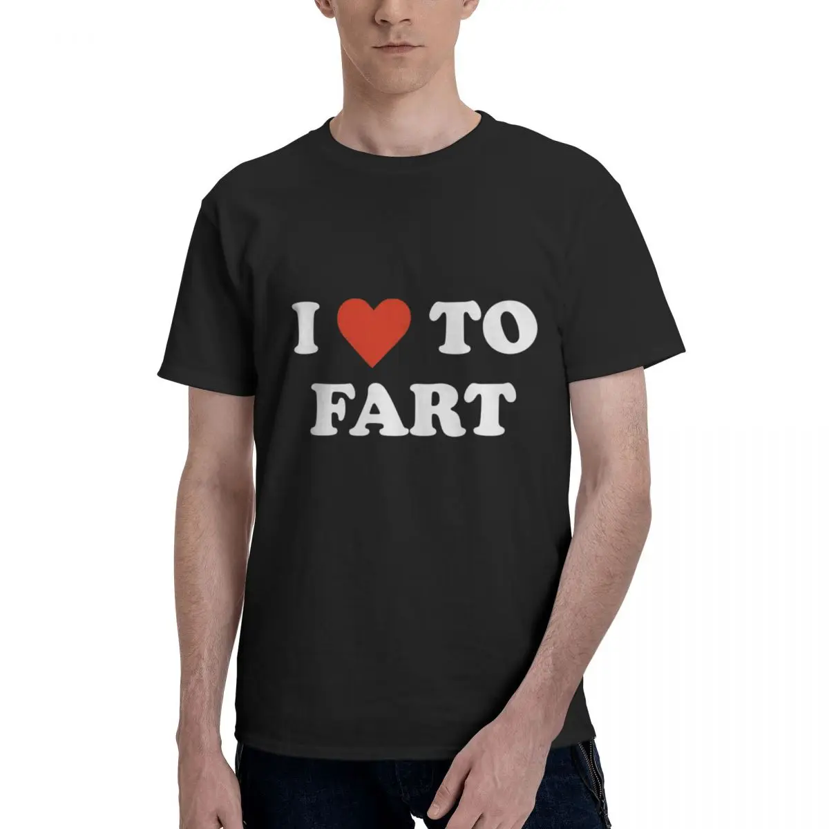 I Love To Fart Casual Graphic Men Clothing New Trend 3D Printed Cotton Tops Classic Custom Male Short Tee