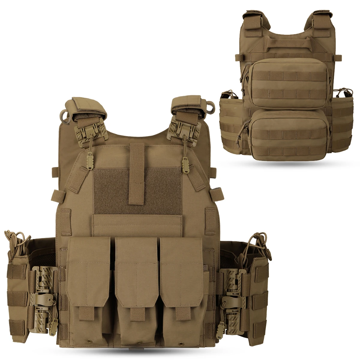 

Tactical Vest Body Armor Combat Army CS Gear Hunting Plate Carrier Airsoft Accessories Gear Wargame Pouch Molle Military Vest