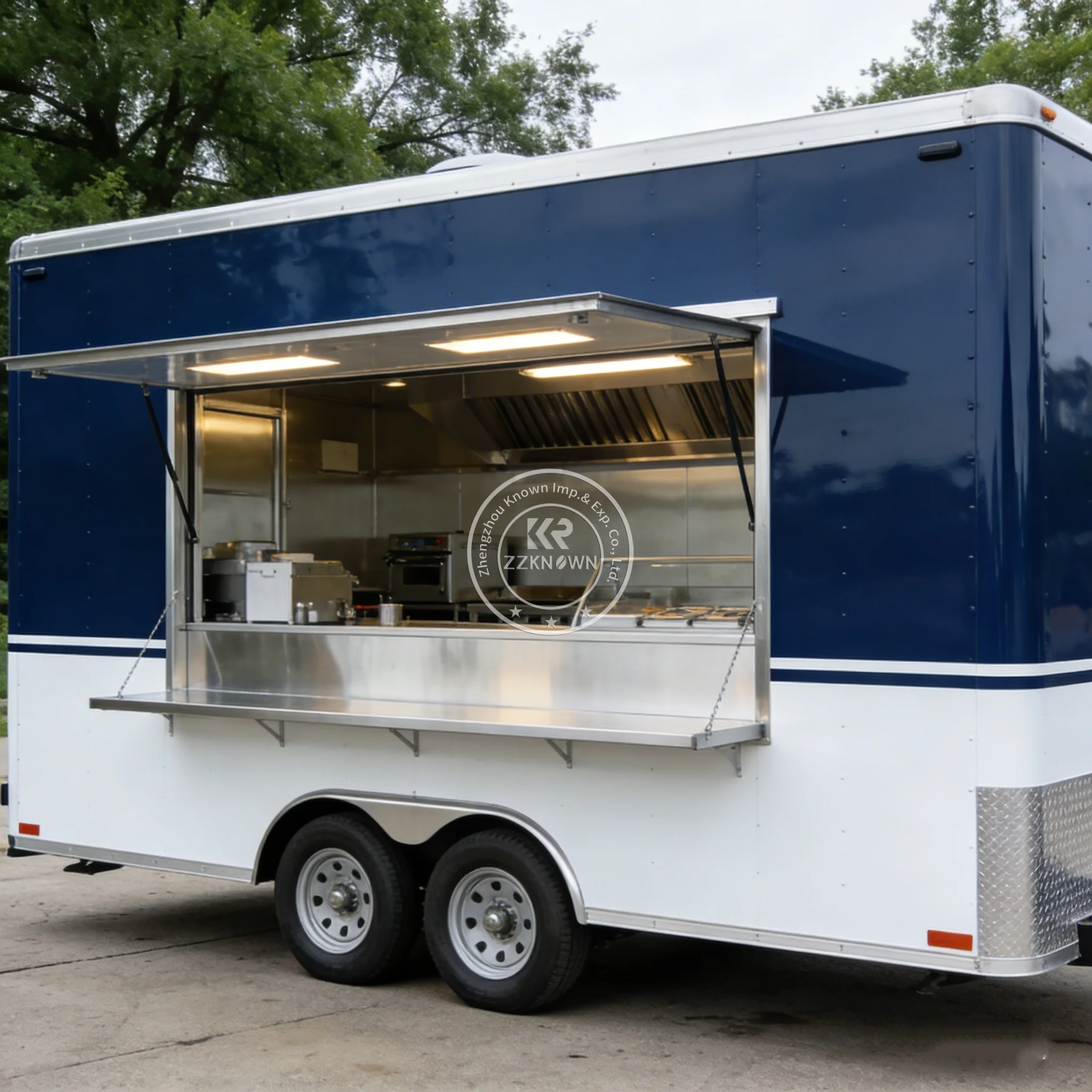 

Food Truck Food Trailer With Fully Equipped Kitchen Commercial Mobile Concession Street Food Vending Cart