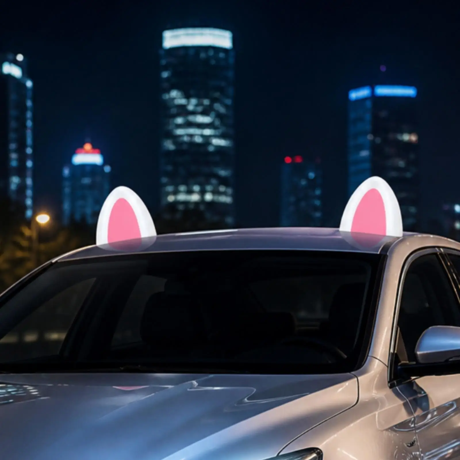 2 Pieces Roof Ornament Light Lightweight Solar-Powered Exterior Car for Nighttime Driving, Events