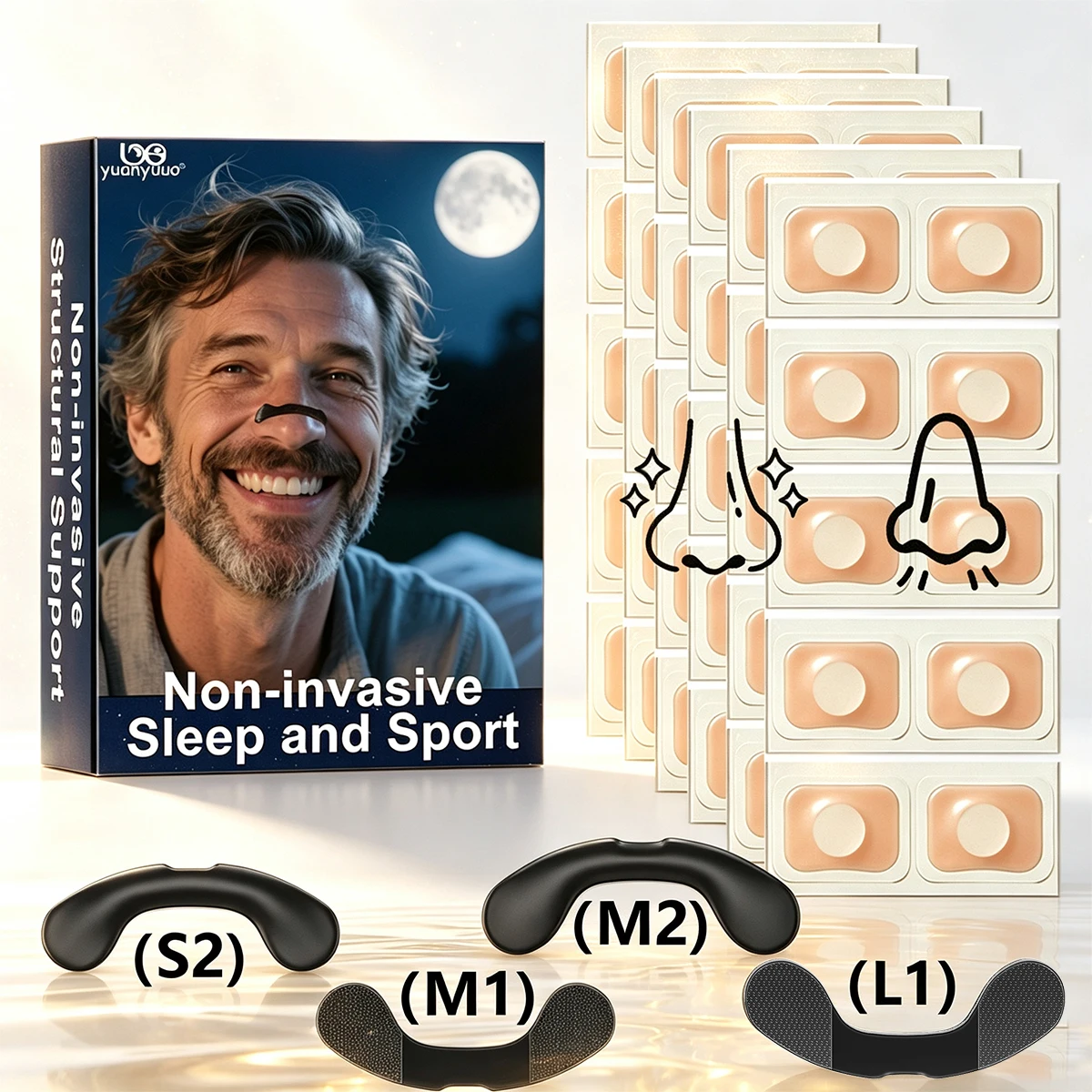 Nasal Dilator Sleep Nasal Breathing Stop Snoring Dilators Starter Kit Nose Breathe Strips Nasal Strips Increase Air
