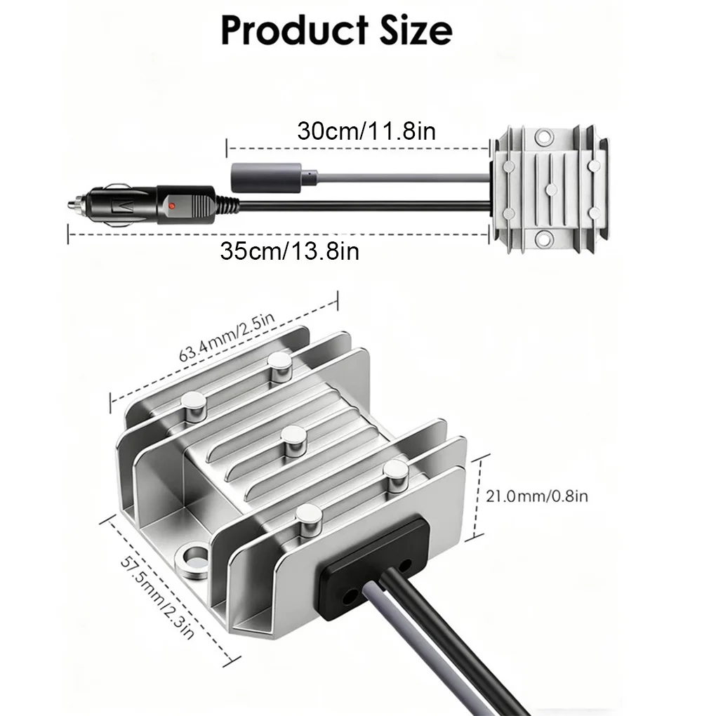 ل Starlink Gen3 12/24 فولت إلى 30 فولت 3.5A تيار مستمر محول طاقة شاحن سيارة إلى تيار مستمر التوصيل + تمديد كابل #6