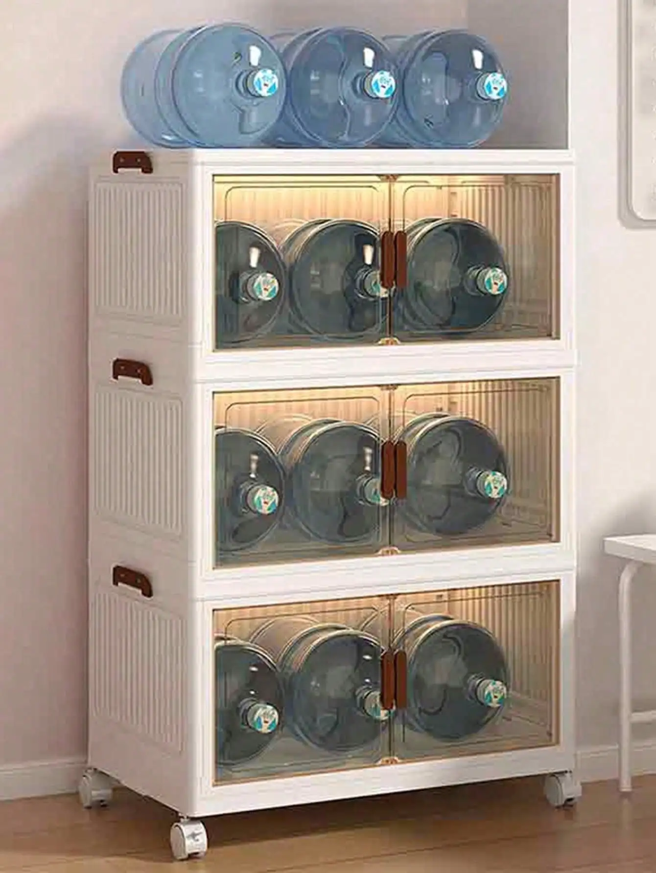 

Durable Kitchen Storage Organizer Box Stackable Plastic Container with Lid