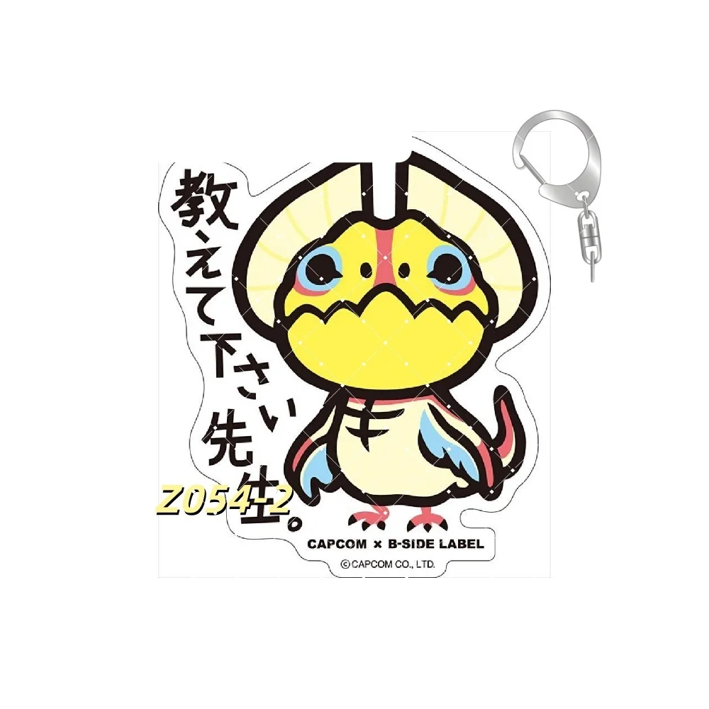 Popular Game Monster Hunter Rise World Dragon Acrylic Peripheral Keychain Fans Gift