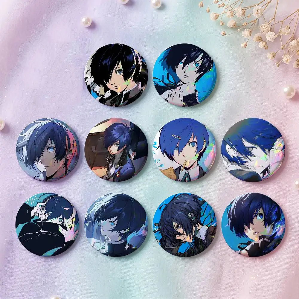 Makoto Yuki Anime Figure Badges 25 32 44 58 75 Mm Round Cosplay Pin Bag Decor Fans Collect Friends Gifts Brooch Souvenir