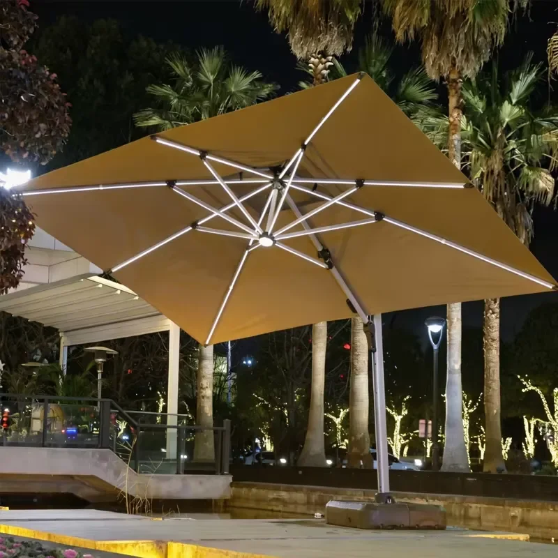New outdoor beach Roman cantilever parasol heavy umbrella large umbrella outdoor garden umbrella