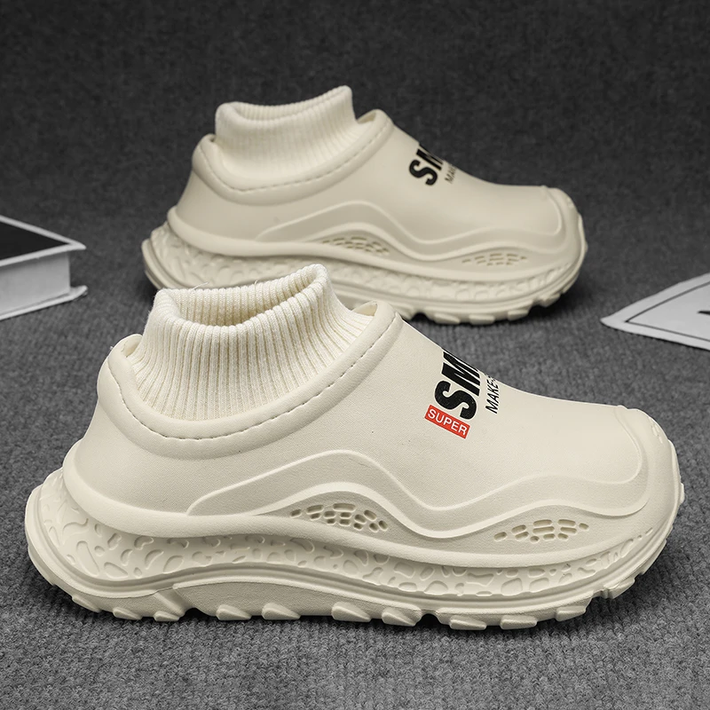 

Men Women Couple Shoes Winter Warm Shoes Plush Lining Cotton Slippers Platform Outdoor Kitchen shoes House Waterproof Slippers