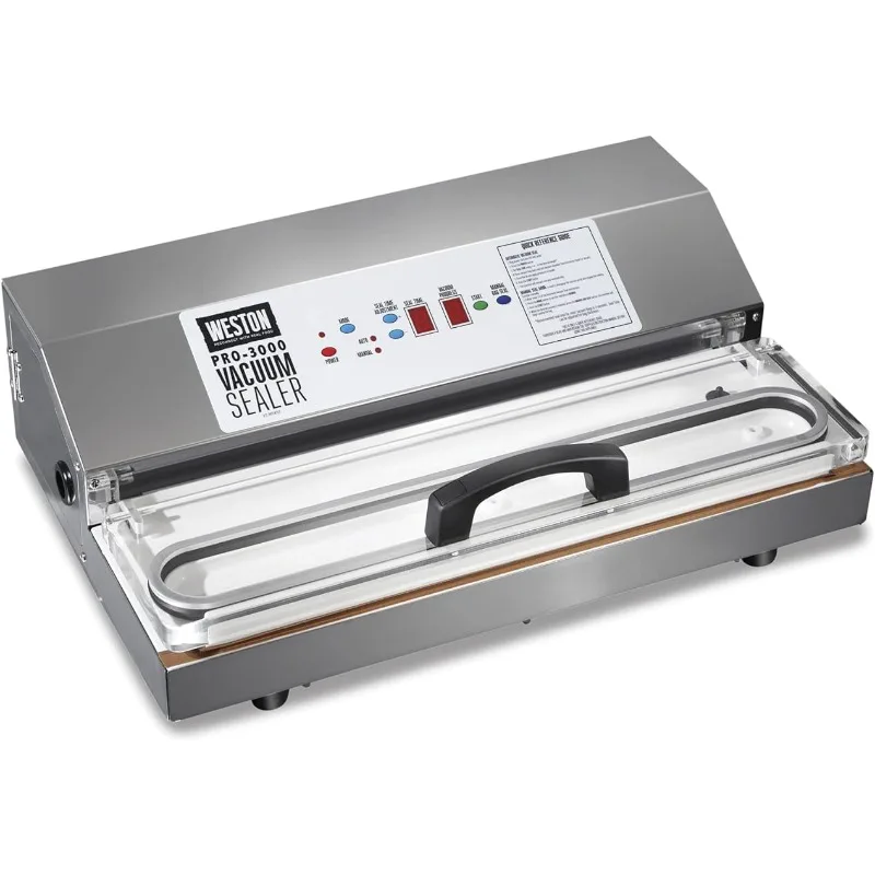 Weston Brands Vacuum Sealer Machine for Food Preservation & Sous Vide, Digital Programmable LED Controls, Vacuum Sealers