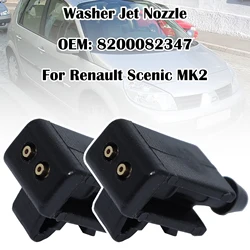 2X zestaw dysza rozpylająca myjni wycieraczka przednia szyba samochodowego do Renault Scenic 2 MK2 2003 - 2009 Megane MK2 MK3 2002 - 2015