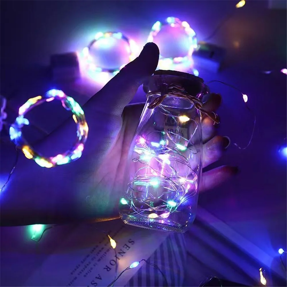 20 Pack String Fairy Lights 20Led 2M Silver Copper Wire Battery Powered Decorations Lights For Wedding Party Christmas Decor image 6