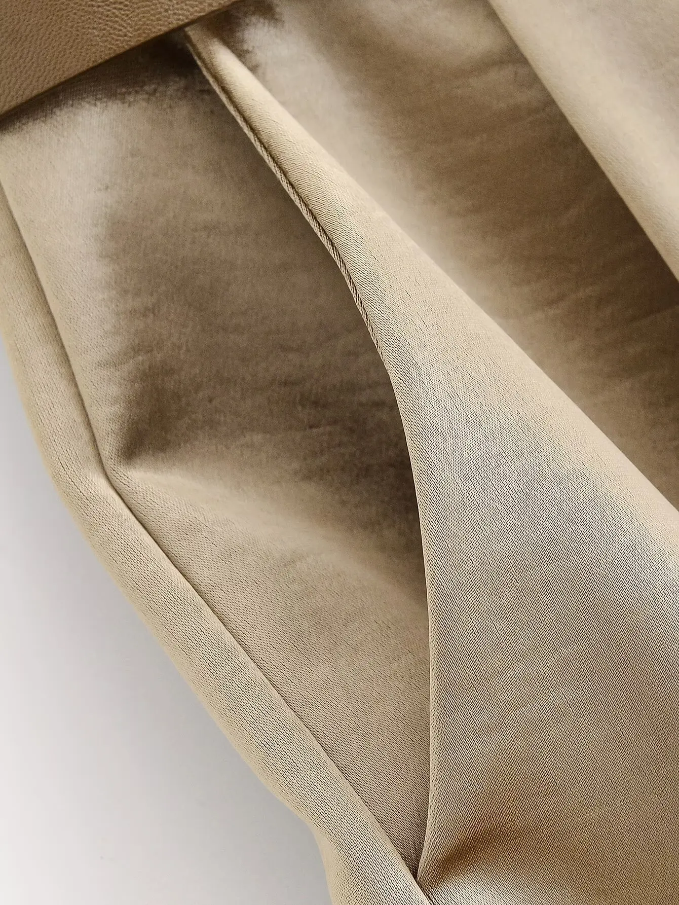 RARA2025 Estate nuove donne abbigliamento moda cintura versatile trama in raso pieghettato pantaloni casual a gamba larga