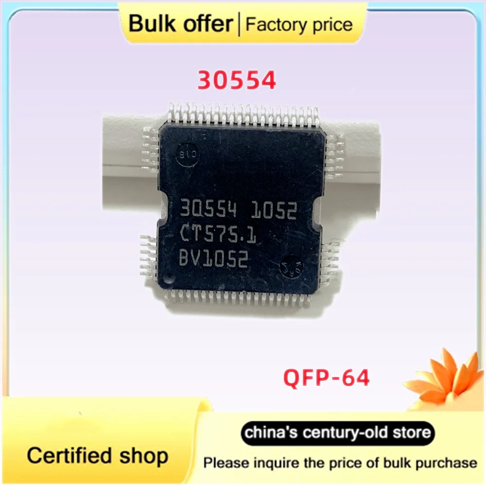 Free Shipping Original 30554 QFP-64 ECU Driver IC Chip for Audi Benz Computer Board