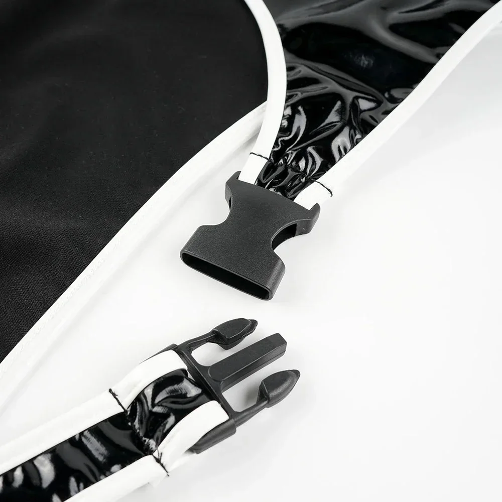 أنيمي أذرع التحكم في ألعاب الفيديو طباعة عالية نحيل الجلود ارتداءها المرأة مثير الملابس الداخلية Cyberpunk تأثيري مشبك وتتسابق ازياء #6