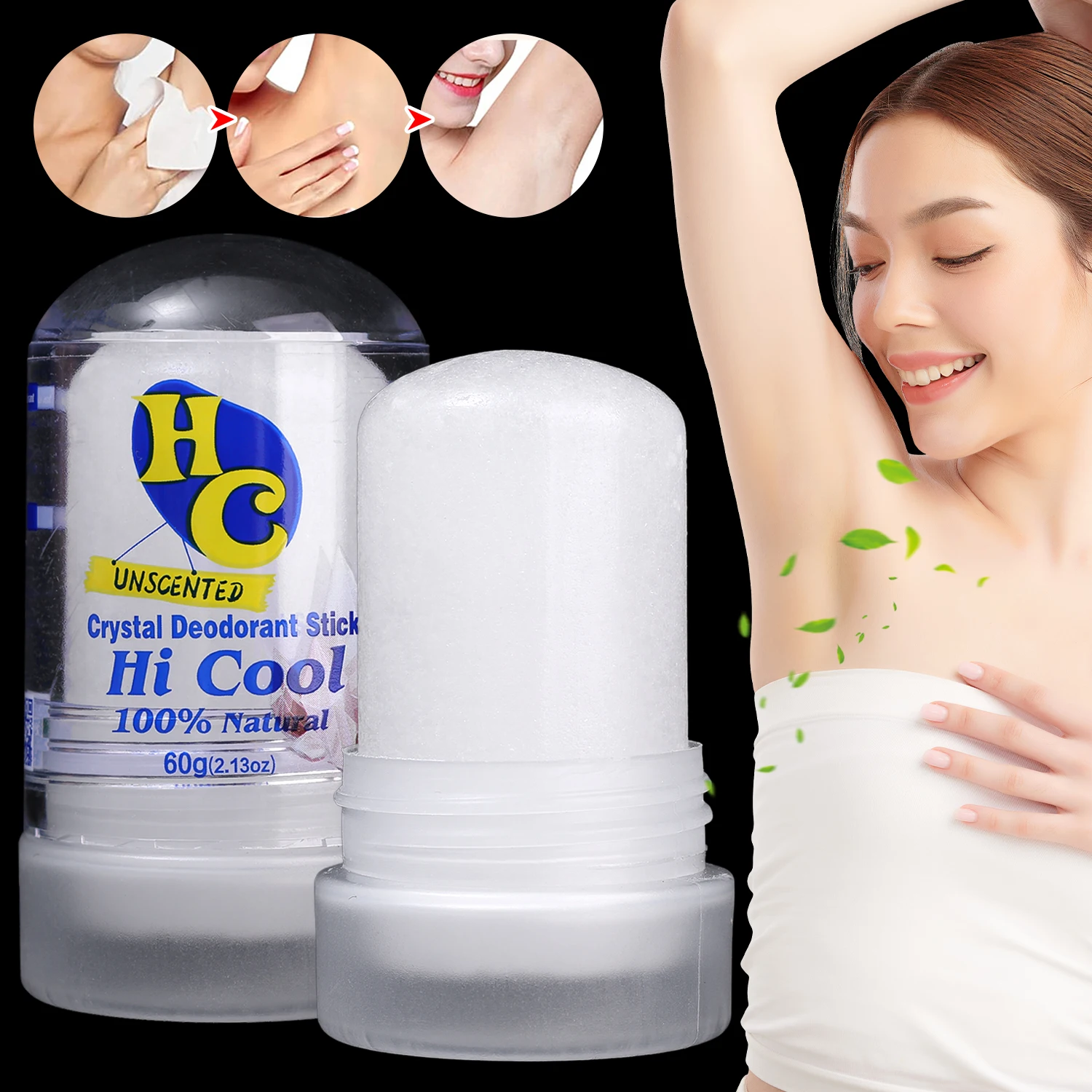 

120g/60g Body Odor Remover Antiperspirant Stick Alum Stick Deodorant Stick Alum Crystal Deodorant Underarm Removal For Women Man