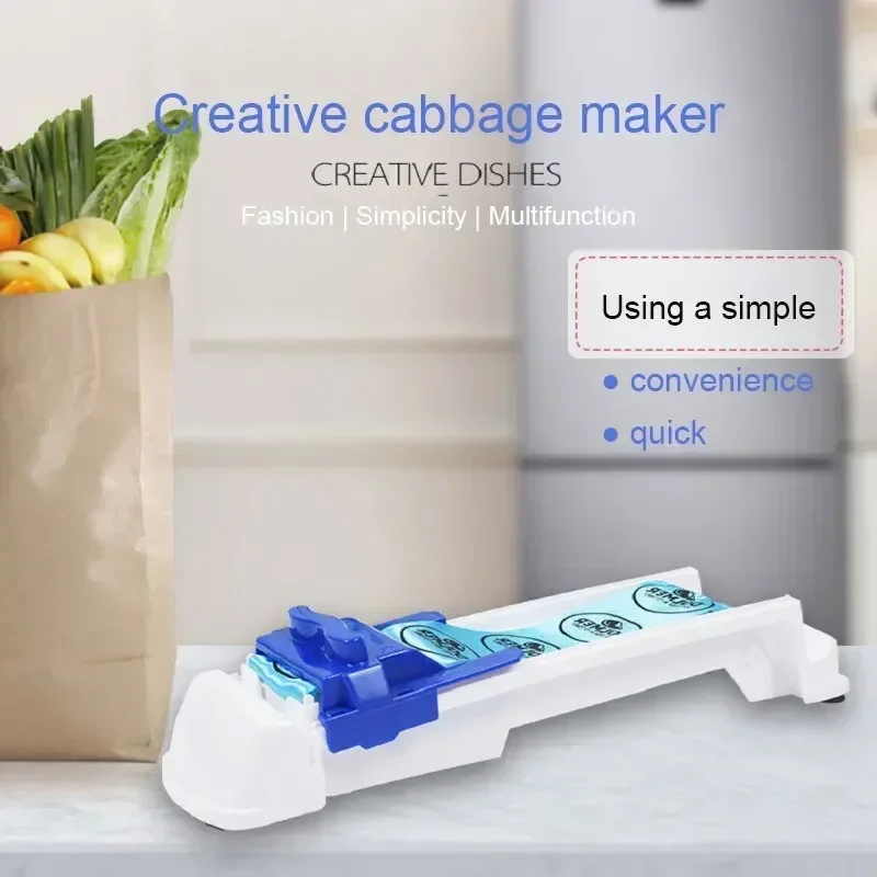 1pc White and Blue Vegetable Meat Roll Machine Filling Grape Leaves Meat Roll Machine Kitchen Cabbage Meat Roll Machine