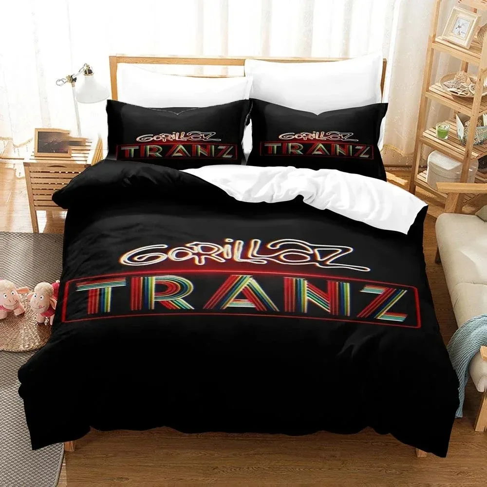 

Music Gorillaz 3D NEW Duvet Cover Pillowcase Bedding Set Adult Boy Girl Bedroom Decoration Children Single Double Large